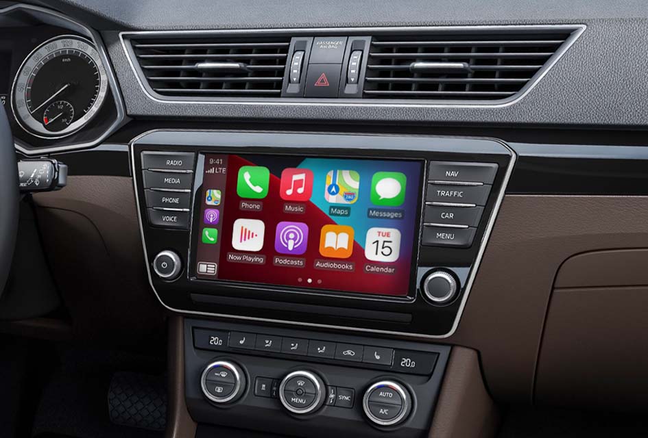 Apple CarPlay inbouwen Skoda Fabia