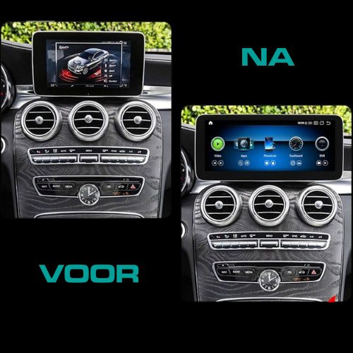 10.25 inch scherm voor Mercedes C-Klasse met CarPlay en Android Auto