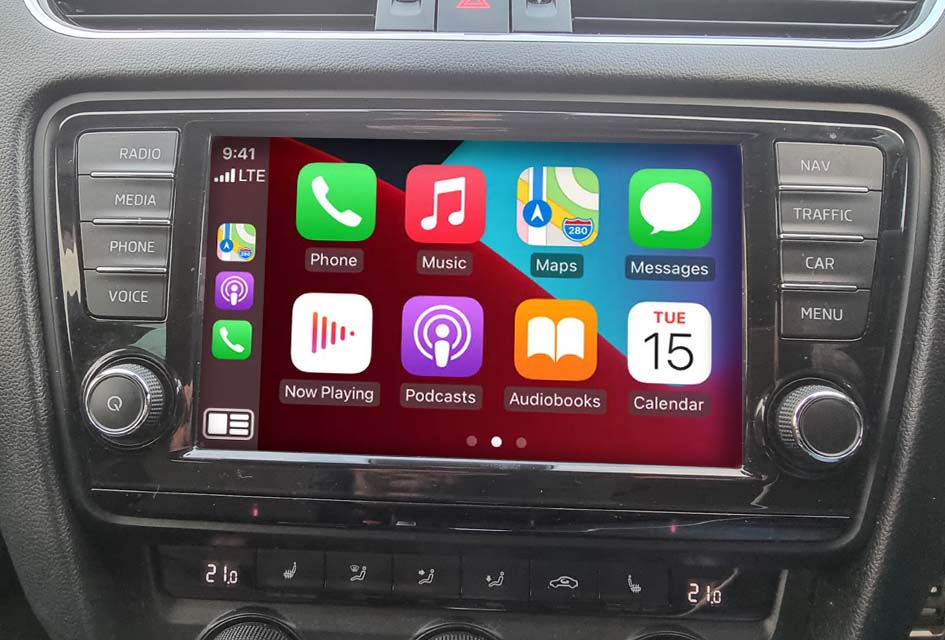 CarPlay inbouwen Skoda