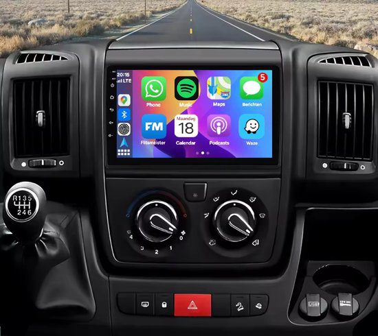 Carplay Fiat ducato 2006-2016 5 FIAT DUCATO DRAADLOZEN CARPLAY